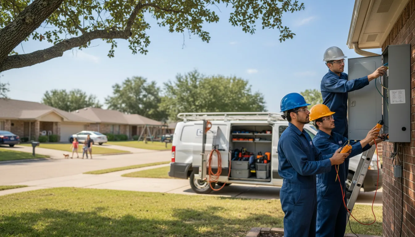 Certified electrician providing emergency electrical services in Bally, PA